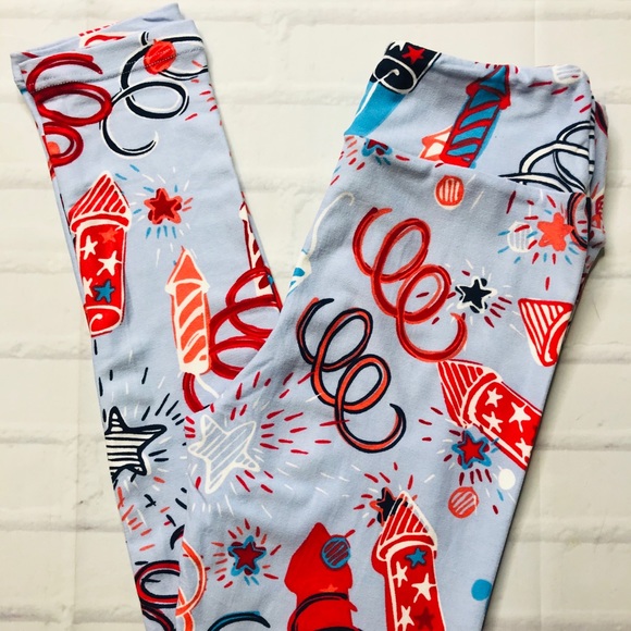 LuLaRoe Other - 🍁4/$20🍁 LuLaRoe July 4th Leggings- Tween